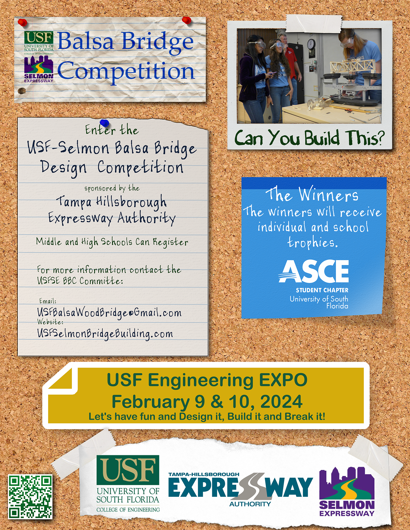 Balsa Bridge Building Competition Flyer